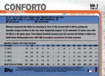 2019 Topps New York Mets #NM-3 Michael Conforto Back