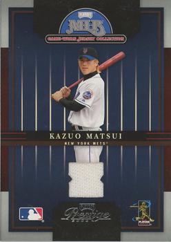 2005 Playoff Prestige - MLB Game-Worn Jersey Collection #2 Kazuo Matsui Front