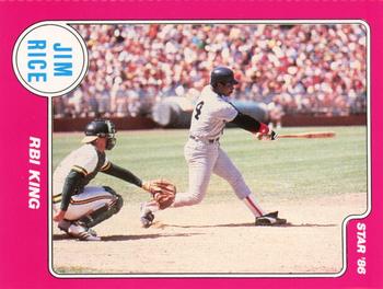 1986 Star Jim Rice - Sticker - Separated #8 Jim Rice Front