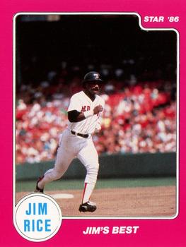 1986 Star Jim Rice - Sticker - Separated #10 Jim Rice Front