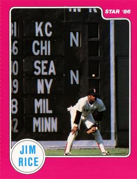1986 Star Jim Rice - Sticker - Separated #NNO Jim Rice Front