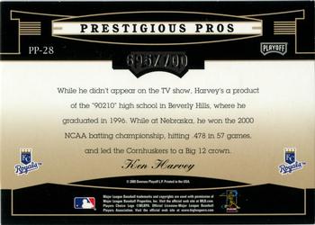 2005 Playoff Prestige - Prestigious Pros Red #PP-28 Ken Harvey Back