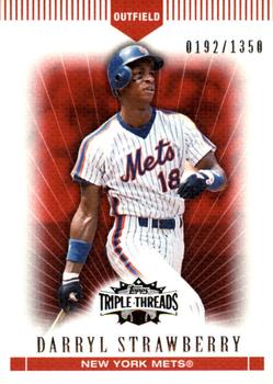 2007 Topps Triple Threads #114 Darryl Strawberry Front