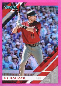 2019 Donruss - Holo Pink #75 A.J. Pollock Front