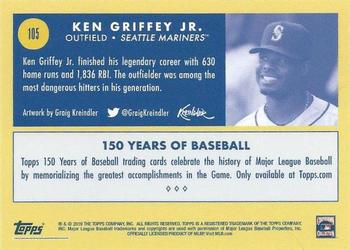 2019 Topps 150 Years of Baseball #105 Ken Griffey Jr. Back