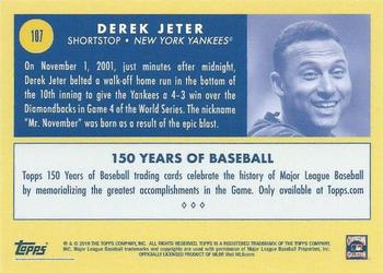 2019 Topps 150 Years of Baseball #107 Derek Jeter Back