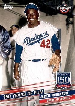 2019 Topps Opening Day - 150 Years of Fun #YOF-2 Jackie Robinson Front