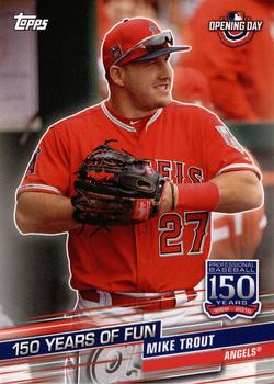 2019 Topps Opening Day - 150 Years of Fun #YOF-25 Mike Trout Front