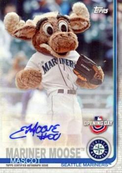 2019 Topps Opening Day - Mascot Autographs #MA-MM Mariner Moose Front