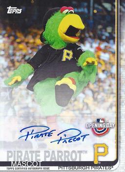 2019 Topps Opening Day - Mascot Autographs #MA-PP Pirate Parrot Front