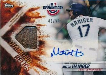 2019 Topps Opening Day - Diamond Autograph Dirt Relic #DAR-MH Mitch Haniger Front