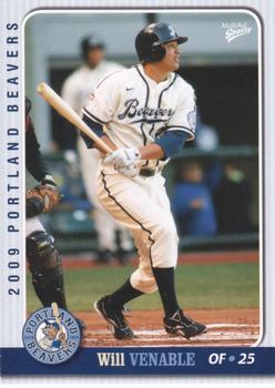 2009 MultiAd Portland Beavers #4 Will Venable Front