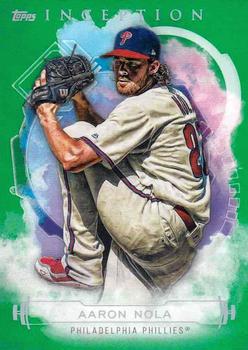 2019 Topps Inception - Green #6 Aaron Nola Front
