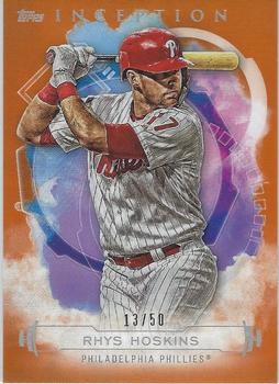 2019 Topps Inception - Orange #44 Rhys Hoskins Front