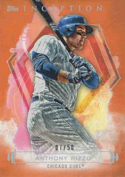 2019 Topps Inception - Orange #90 Anthony Rizzo Front
