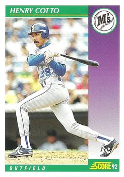 1992 Score #390 Henry Cotto Front