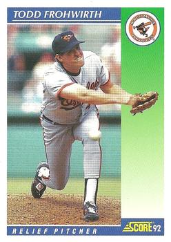 1992 Score #534 Todd Frohwirth Front