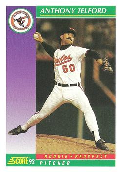 1992 Score #853 Anthony Telford Front