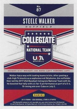 2019 Panini USA Baseball Stars & Stripes - Longevity Base Retail #87 Steele Walker Back