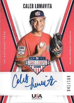 2019 Panini USA Baseball Stars & Stripes - 16U National Team Signatures #16U-CL Caleb Lomavita Front