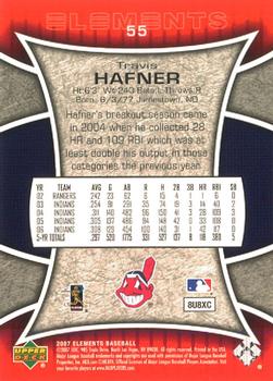 2007 Upper Deck Elements #55 Travis Hafner Back