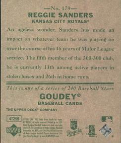 2007 Upper Deck Goudey #179 Reggie Sanders Back