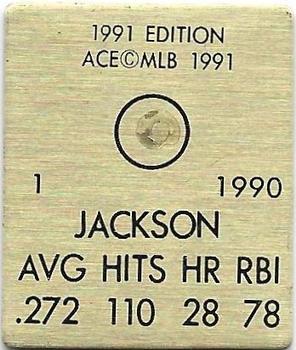 1991 Ace MVP Pins #NNO Bo Jackson Back
