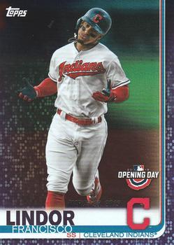 2019 Topps Opening Day - Purple #84 Francisco Lindor Front