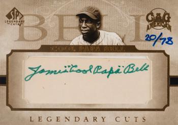 2005 SP Legendary Cuts - Autograph Cuts #LC-JB Cool Papa Bell Front