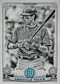 2019 Topps Gypsy Queen - Black & White #99 Christian Yelich Front