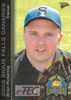 2005 MultiAd Sioux Falls Canaries #16 Brian Pickering Front