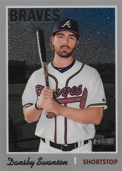 2019 Topps Heritage - Chrome (Walmart Exclusives) #THC-316 Dansby Swanson Front