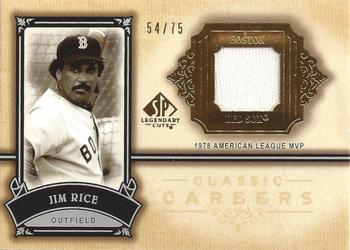 2005 SP Legendary Cuts - Classic Careers Material Gold #CC-JR Jim Rice Front