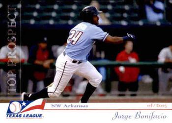 2015 Grandstand Texas League Top Prospects #NNO Jorge Bonifacio Front
