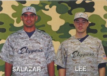 2014 Choice Columbus Clippers Military All-Stars #64 Danny Salazar / C.C. Lee Front