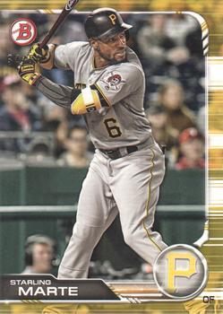 2019 Bowman - Gold #68 Starling Marte Front