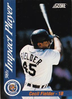 1992 Score - 90's Impact Players #60 Cecil Fielder Front