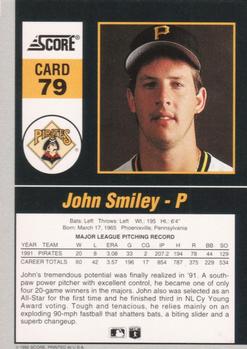 1992 Score - 90's Impact Players #79 John Smiley Back
