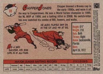 2019 Topps Archives #88 Chipper Jones Back