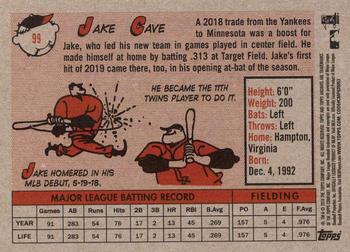 2019 Topps Archives #99 Jake Cave Back
