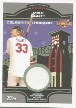 2005 Topps - Celebrity Threads Jersey Relics #CTR-MS Mike Scott Front
