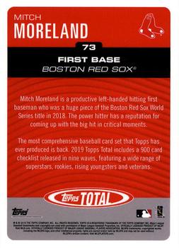 2019 Topps Total #73 Mitch Moreland Back
