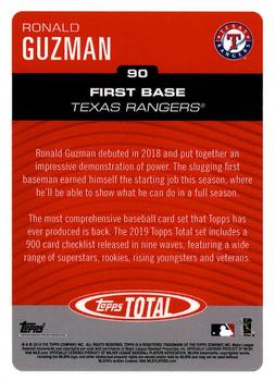 2019 Topps Total #90 Ronald Guzman Back