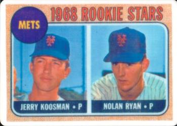 1993 R&N China Topps Nolan Ryan #177 Mets Rookie Stars (Jerry Koosman / Nolan Ryan) Front