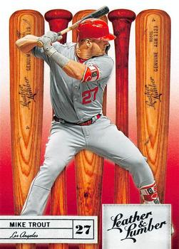 2019 Panini Leather & Lumber #70 Mike Trout Front