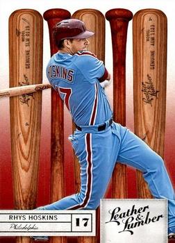 2019 Panini Leather & Lumber #77 Rhys Hoskins Front