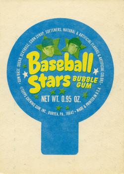 1972 Topps Candy Lids Test - Proofs #NNO Carlton Fisk Back