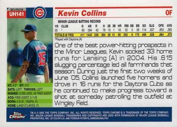 2005 Topps Chrome Updates & Highlights - Red X-Fractors #UH141 Kevin Collins Back