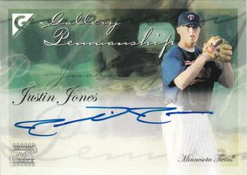 2005 Topps Gallery - Penmanship Autographs #GPA-JJ Justin Jones Front