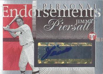 2005 Topps Pristine Legends - Personal Endorsements #PEA-JAP Jimmy Piersall Front